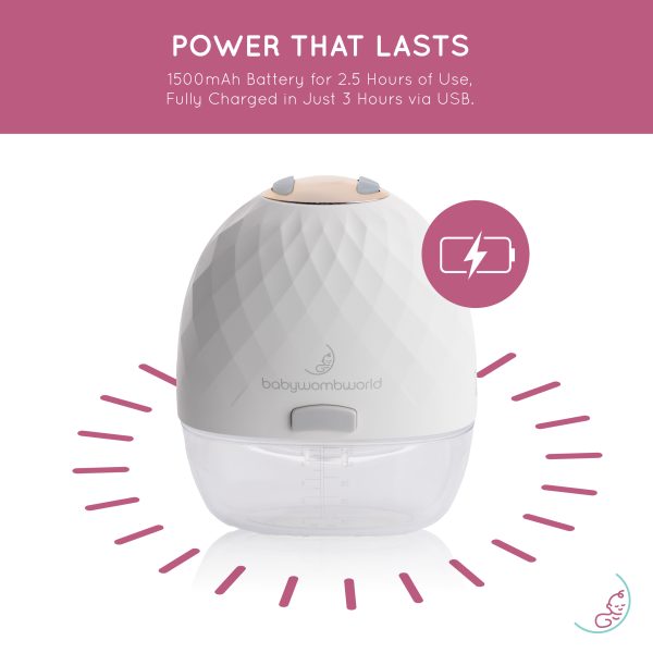 BabywombWorld Wearable In-Bra Rechargeable Breast Pumps Combo