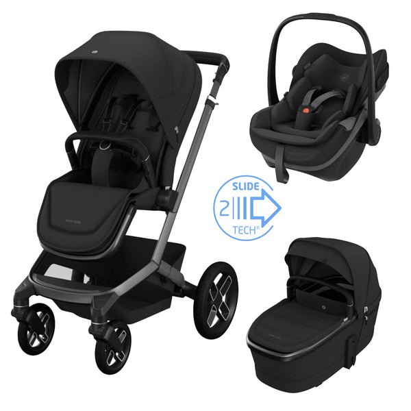 Maxi Cosi Fame Travel System-Travel Systems-Maxi Cosi-Twillic Black-www.hellomom.co.za