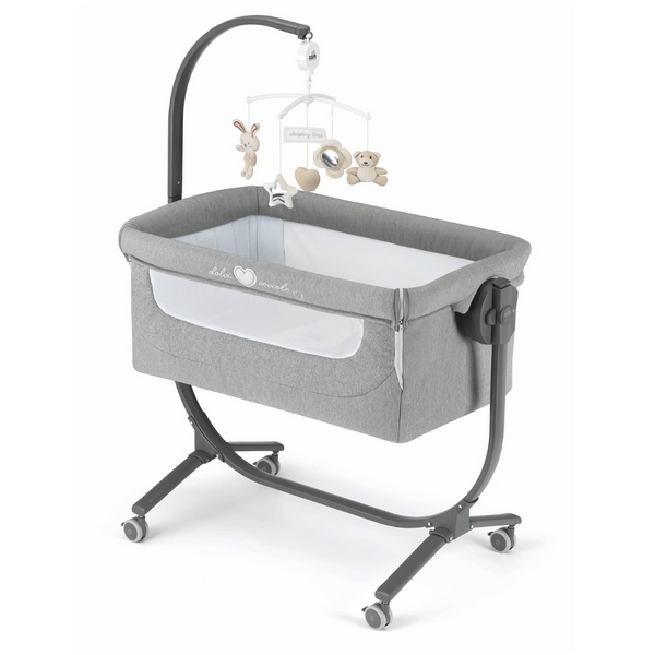 CAM Cullami Co-Sleeper crib with Mobile-Co Sleeper-CAM-Grey-www.hellomom.co.za