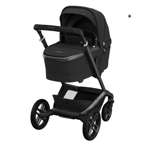 Maxi Cosi Fame Travel System: Fame Stroller + Fame Carrycot + Pebble 360 Pro Car Seat + FREE FamilyFix 360 Pro Slide Base-Travel Systems-Maxi Cosi-Twillic Black-www.hellomom.co.za