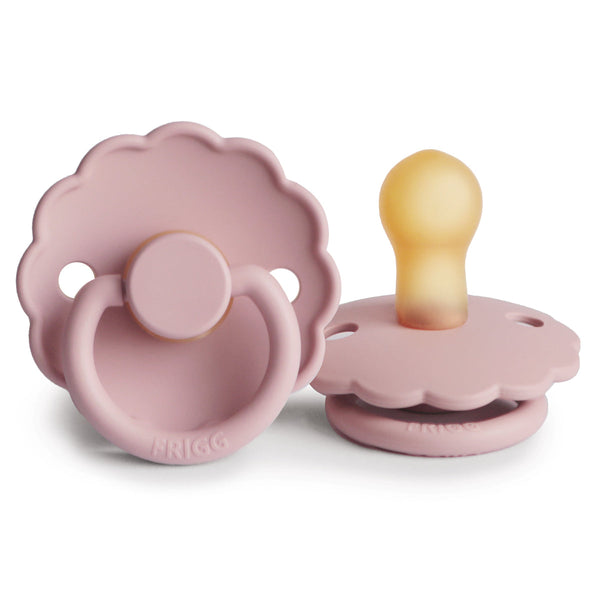 Frigg Daisy - Round Latex Pacifier 3 pack-Pacifiers-Frigg-S1-Baby Pink-www.hellomom.co.za