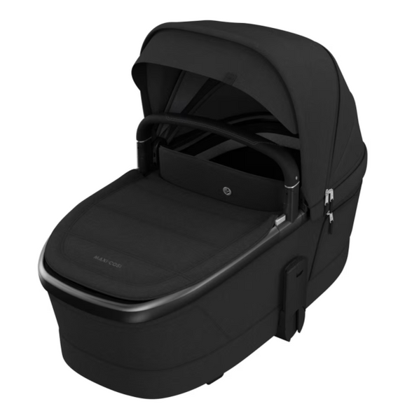 Maxi Cosi Fame Travel System: Fame Stroller + Fame Carrycot + Pebble 360 Pro Car Seat + FREE FamilyFix 360 Pro Slide Base-Travel Systems-Maxi Cosi-Twillic Black-www.hellomom.co.za