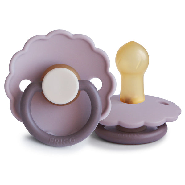 Frigg Daisy Colourblock - Round Latex Pacifier 3 pack-Pacifiers-Frigg-S1-Lavender Haze-www.hellomom.co.za