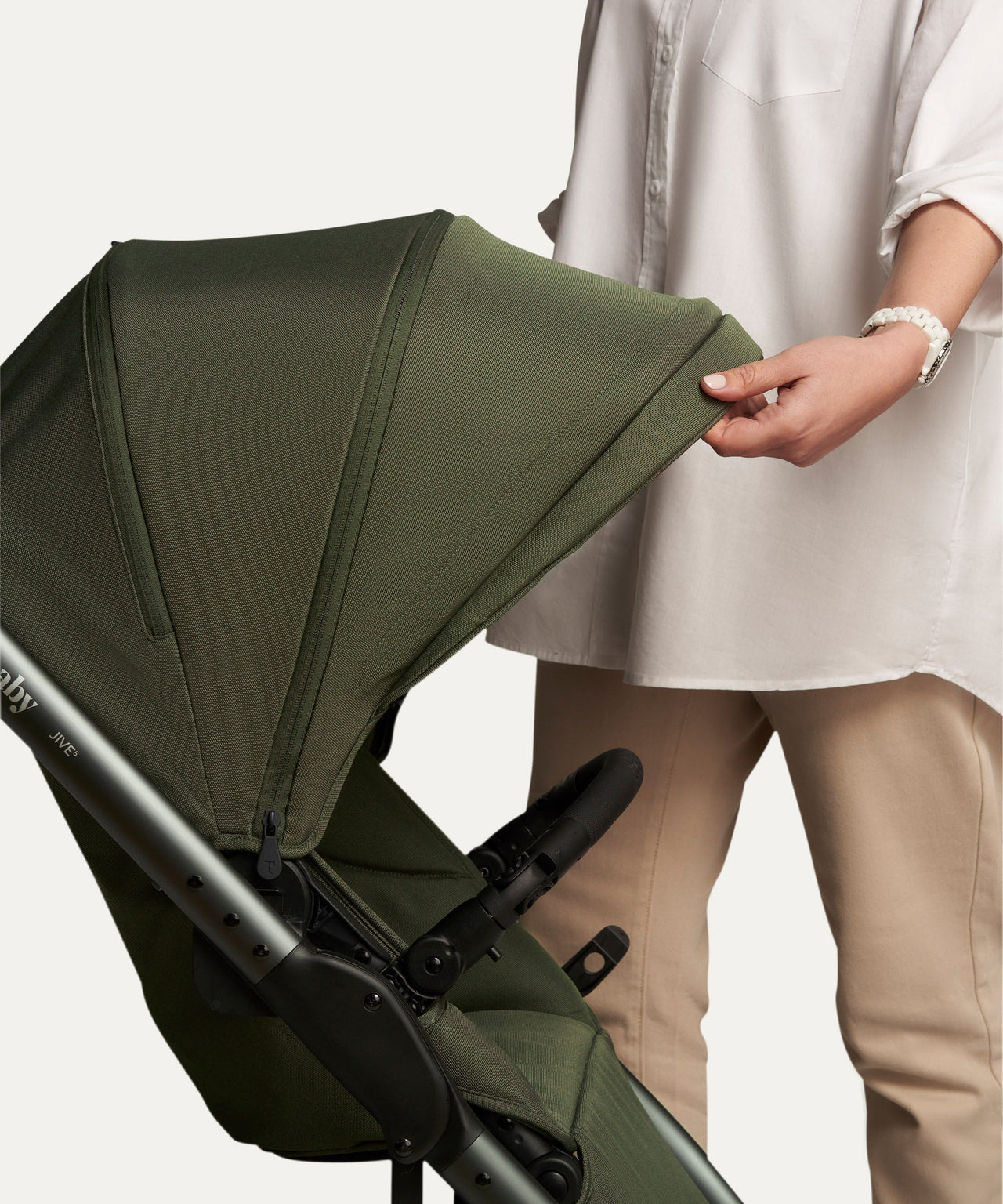 Redsbaby JIVE⁵ CLASSIC Stroller + Bassinet-Baby Strollers-Redsbaby-Gunmetal Chassis & Ivy Fabric-www.hellomom.co.za