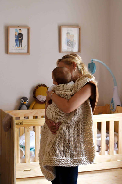 Heart Baby Blanket By Blankets From Africa-Blankets-Blankets From Africa-Pram and Car Seat Size-Cream-www.hellomom.co.za