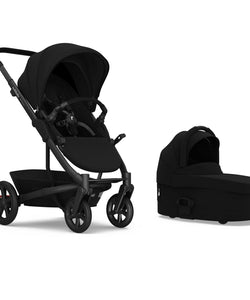 Redsbaby JIVE⁵ PLATINUM Stroller + Bassinet-Baby Strollers-Redsbaby-Black Chassis & Black Twill Fabric-www.hellomom.co.za