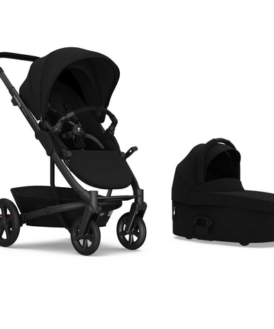 Redsbaby JIVE⁵ PLATINUM Stroller + Bassinet-Baby Strollers-Redsbaby-Black Chassis & Black Twill Fabric-www.hellomom.co.za
