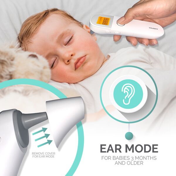 BabyWombWorld Baby 3-in-1 Infrared Ear & Forehead Thermometer