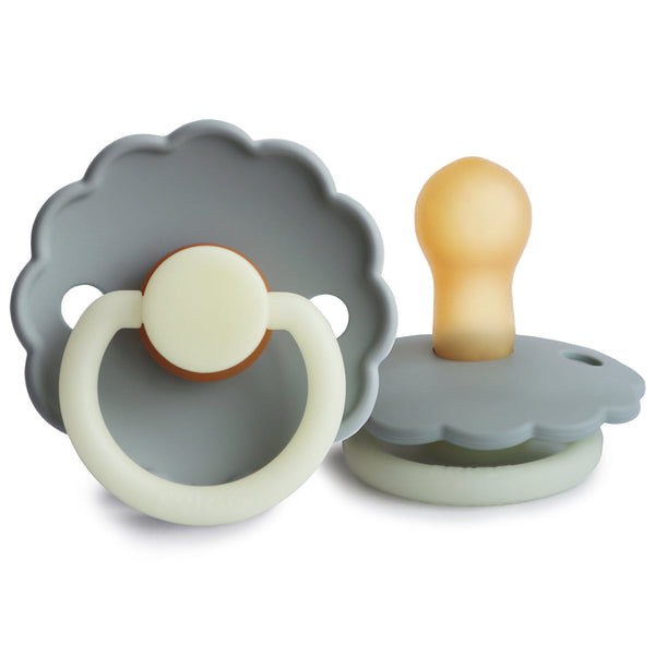 Frigg Daisy Colourblock - Round Latex Pacifier 3 pack-Pacifiers-Frigg-S1-French Gray-www.hellomom.co.za