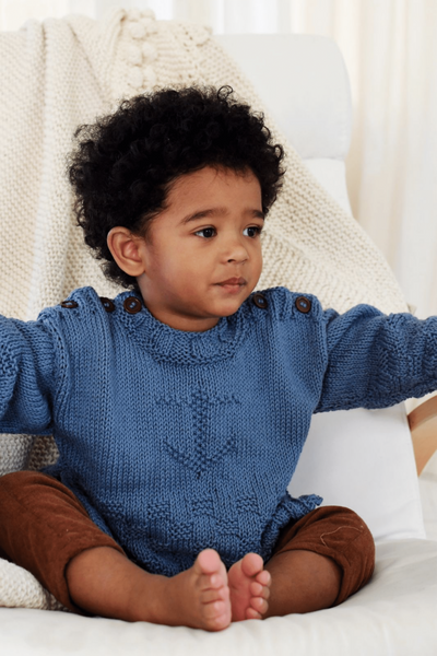 Anchor Jumper-Clothing-Blankets From Africa-Marine Blue-1 to 2 years-www.hellomom.co.za