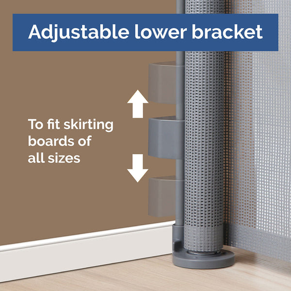 Snuggletime Autolock Retractable Safety Gate-Safety Gates-Snuggletime-Grey-www.hellomom.co.za