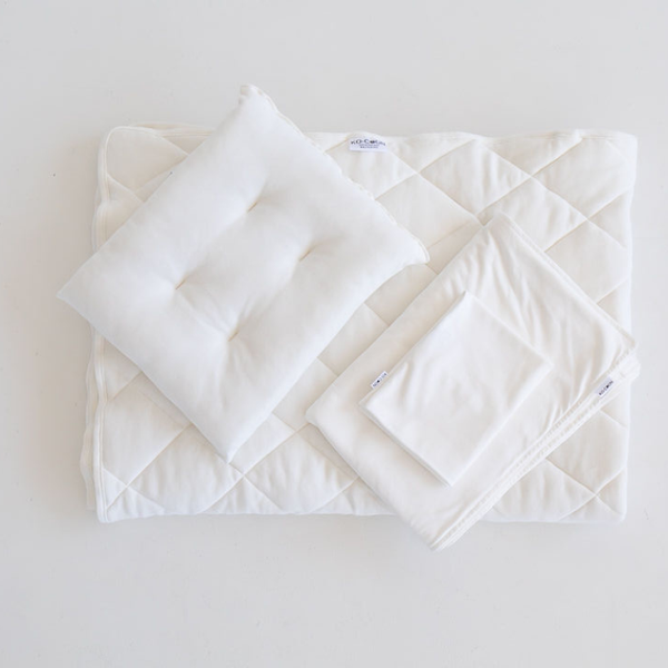 Ko-Coon Merino Wool Toddler quilt / duvet SET (quilt 100x140 cm and toddler pillow 40x30cm)-Bedding-Ko-coon-With Milky White Cotton Covers-www.hellomom.co.za