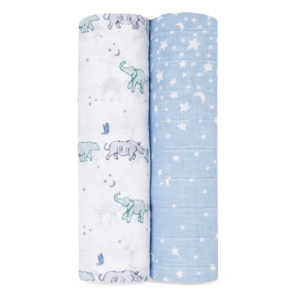 Aden + Anais 2 pack swaddles-Aden and Anais-Ma Fleur-www.hellomom.co.za
