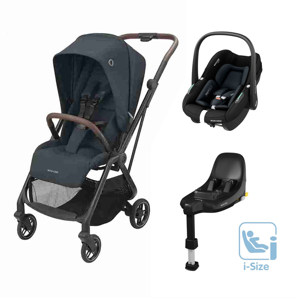 Maxi Cosi Leona 2 Travel System with Pebble S and FamilyFix S-Travel Systems-Maxi Cosi-Essential Graphite/Black-www.hellomom.co.za