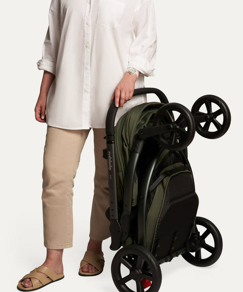 Redsbaby JIVE⁵ CLASSIC Stroller + Bassinet-Baby Strollers-Redsbaby-Gunmetal Chassis & Ivy Fabric-www.hellomom.co.za