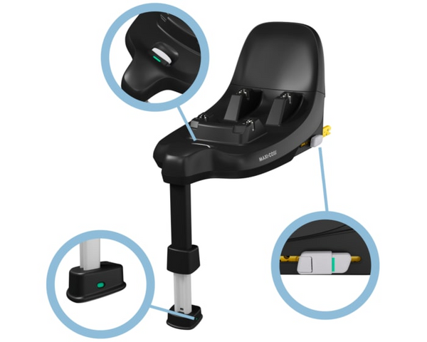 Maxi Cosi S-Family featuring Pebble S + Pearl S + 50% OFF FamilyFix S Base-Baby & Toddler Car Seats-Maxi Cosi-Total Black-www.hellomom.co.za