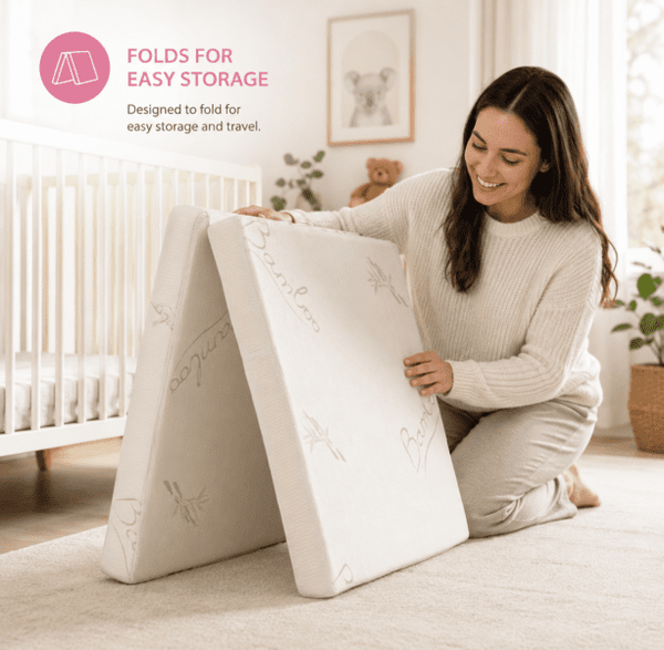 BabyWombWorld Camp Cot Mattress (Bi-Fold)