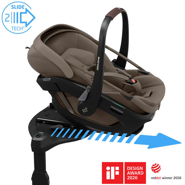 Maxi Cosi Coral Slide Pro Car Seat-Baby & Toddler Car Seats-Maxi Cosi-Oak Truffle-www.hellomom.co.za