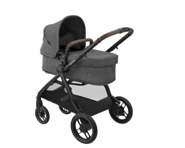 Maxi Cosi Zelia S Trio Travel System: Zelia S Stroller + CabrioFix S i-Size Car Seat + Nursery Bag & FREE FamilyFix S Base-Travel Systems-Maxi Cosi-Black-www.hellomom.co.za