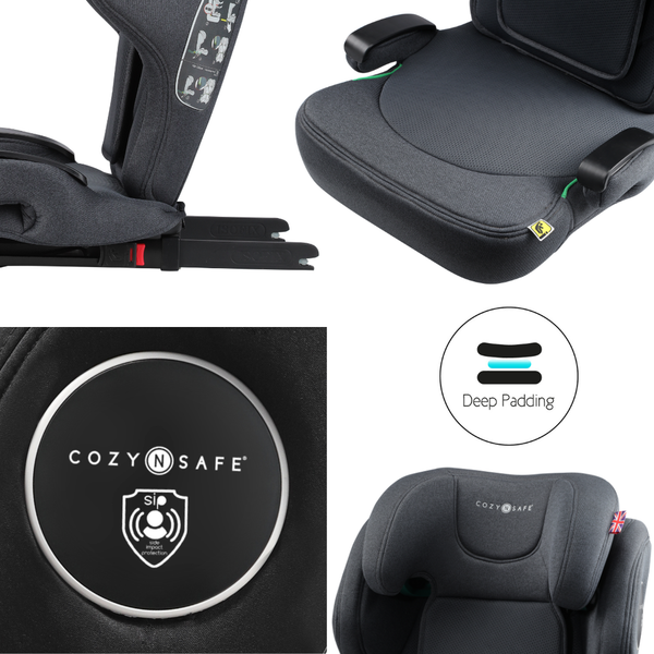 Cozy N Safe K2 Booster Seat with Travel Bag-Baby & Toddler Car Seats-Cozy N Safe-Black-www.hellomom.co.za