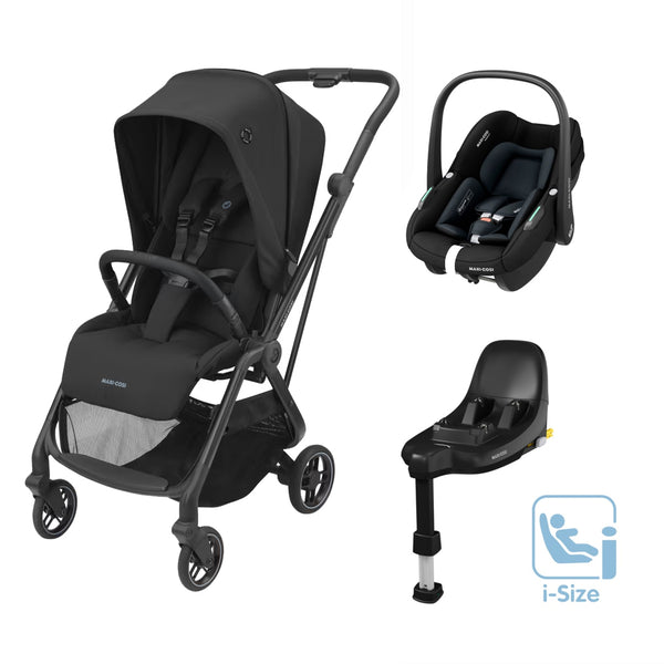 Maxi Cosi Leona 2 Travel System with Pebble S and FamilyFix S-Travel Systems-Maxi Cosi-Black-www.hellomom.co.za