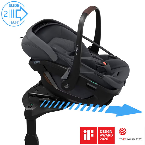 Maxi Cosi Coral Slide Pro Car Seat-Baby & Toddler Car Seats-Maxi Cosi-Moon Graphite-www.hellomom.co.za