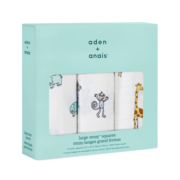 Aden + Anais Cotton Muslin Squares-Aden and Anais-Jungle Jam-www.hellomom.co.za