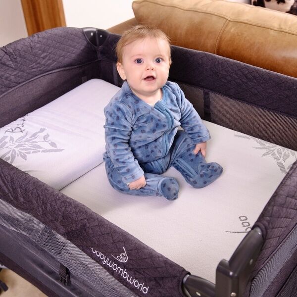BabyWombWorld Bamboo Camp Cot Mattress (660 x 950 x 80mm)-Mattresses-Baby Womb World-www.hellomom.co.za