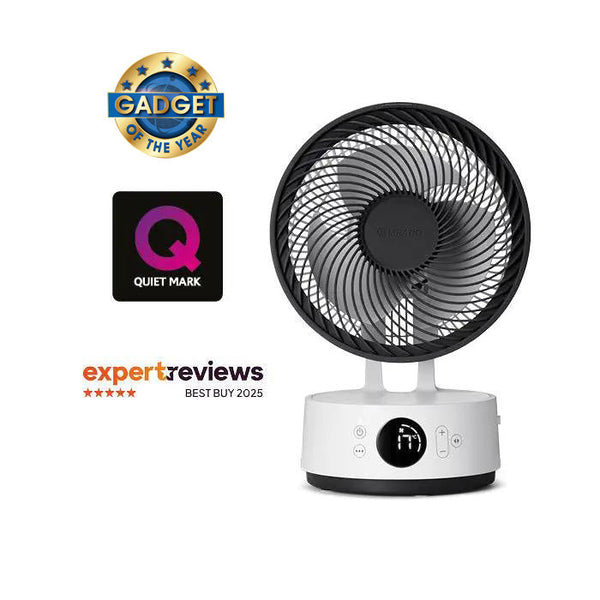 MeacoFan Sefte® 8″ Portable Battery Air Circulator – Whisper-Quiet, Eco-Friendly Cooling (Rechargeable & Replaceable Battery)