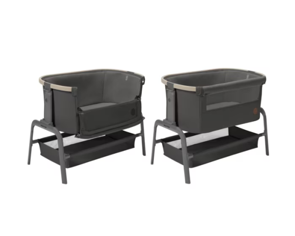 Maxi Cosi Cassia Swing, Iora Co Sleeper and Minla High Chair Bundle-Co Sleeper and Rockers-Maxi Cosi-Essential Graphite-www.hellomom.co.za