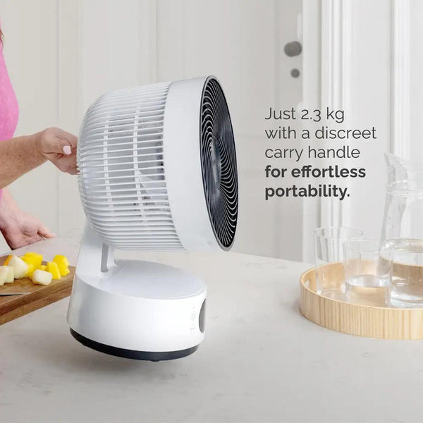 MeacoFan Sefte® 8″ Portable Battery Air Circulator – Whisper-Quiet, Eco-Friendly Cooling (Rechargeable & Replaceable Battery)