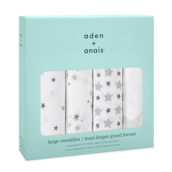 Aden + Anais Cotton Muslin 4 pack Swaddles