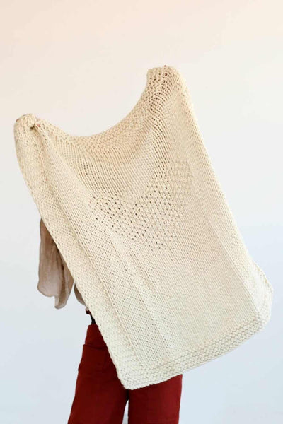 Heart Baby Blanket By Blankets From Africa-Blankets-Blankets From Africa-Pram and Car Seat Size-Cream-www.hellomom.co.za