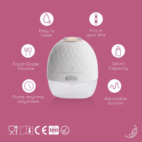 BabywombWorld Wearable In-Bra Rechargeable Breast Pumps Combo
