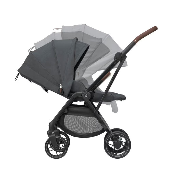 Maxi Cosi Leona² Travel System: Leona² Stroller + Sense Carrycot + Pebble 360 Pro Car Seat + FREE FamilyFix 360 Pro Slide Base-Travel Systems-Maxi Cosi-Twillic Graphite/Black-www.hellomom.co.za