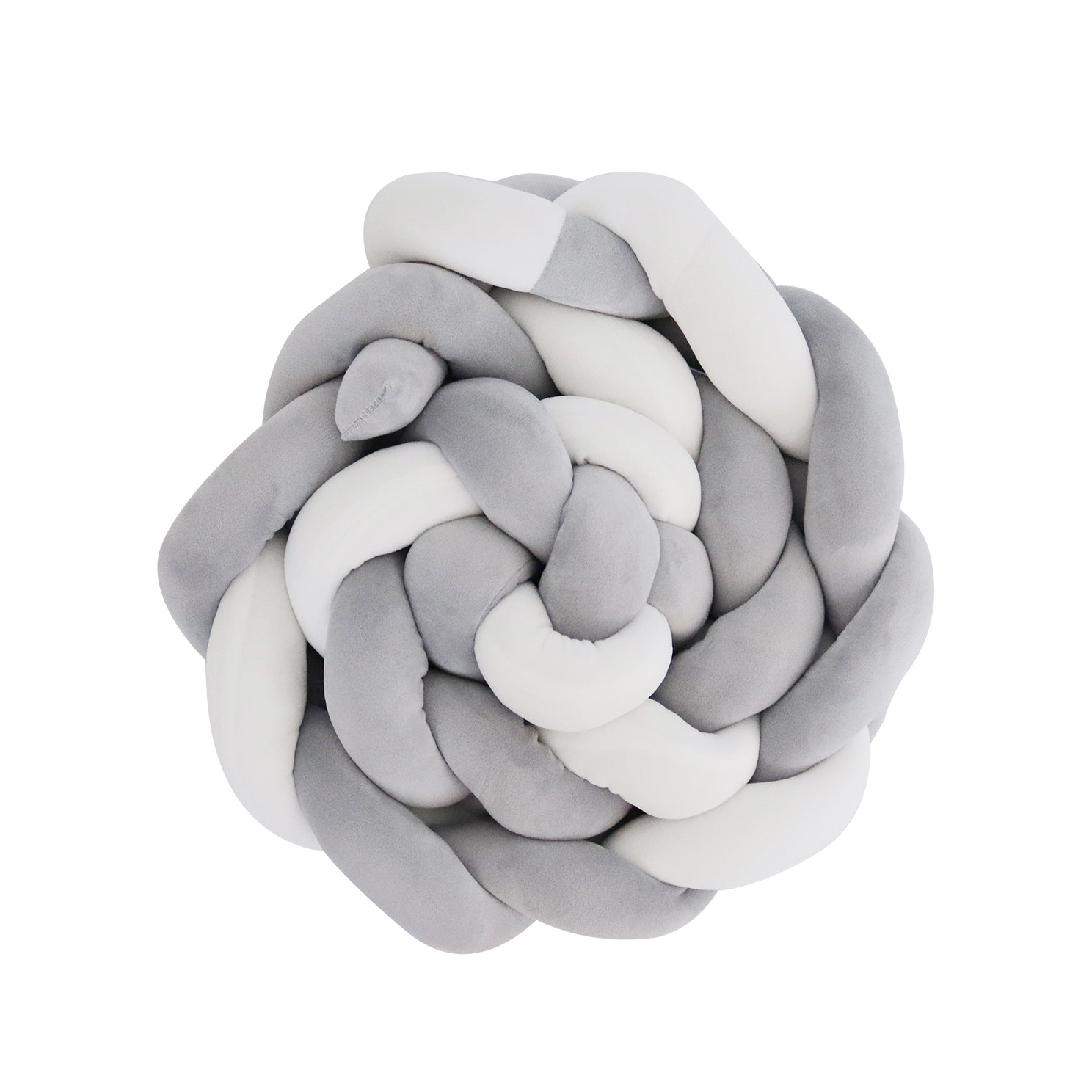 Snuggletime Braided Cot Bumber-Cot Bumper-Snuggletime-Grey-www.hellomom.co.za