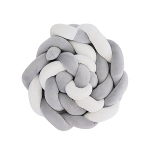 Snuggletime Braided Cot Bumber-Cot Bumper-Snuggletime-Grey-www.hellomom.co.za