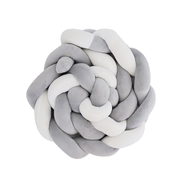 Snuggletime Braided Cot Bumber-Cot Bumper-Snuggletime-Grey-www.hellomom.co.za