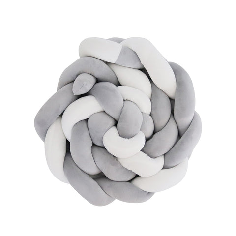 Snuggletime Braided Cot Bumber-Cot Bumper-Snuggletime-Grey-www.hellomom.co.za