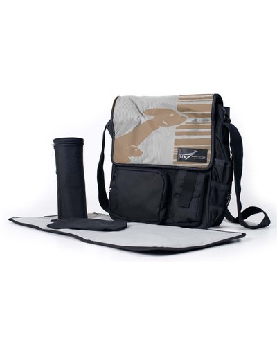 TFK Lassig Nappy Bag-diaper bag-Trends for Kids-Pebble-www.hellomom.co.za