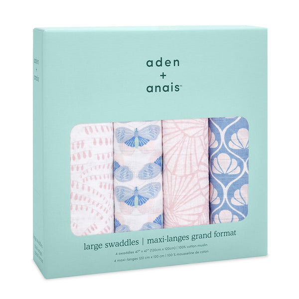 Aden + Anais Deco 4 pack Cotton Swaddles-Aden and Anais-www.hellomom.co.za