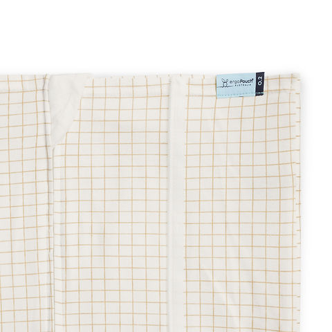 Ergopouch Baby Tuck Sheet-Bedding-Ergopouch-Caramel Grid-www.hellomom.co.za