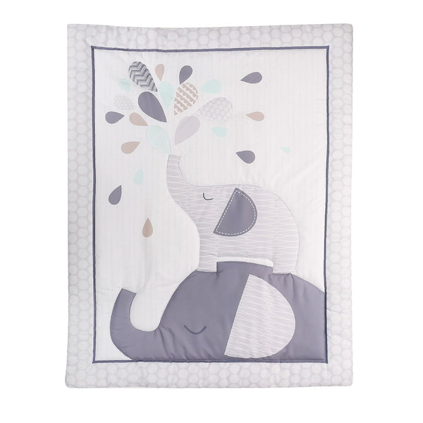 Snuggletime 3 Piece Quilt Set-Quilt Set-Snuggletime-Grey Elephant-www.hellomom.co.za