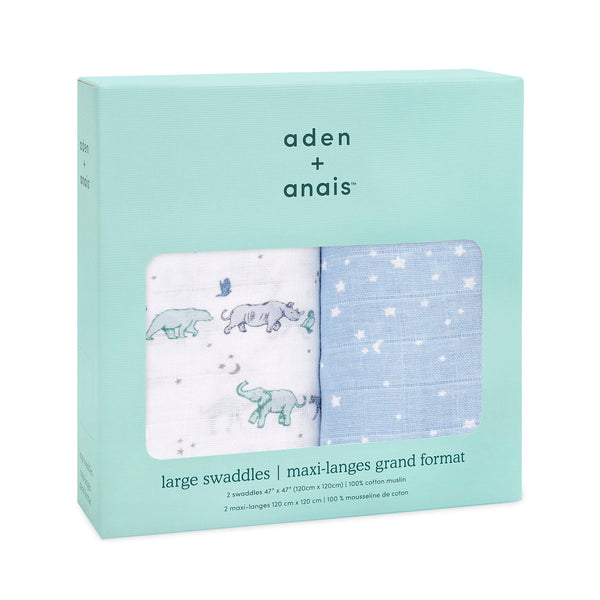Aden + Anais 2 pack swaddles-Aden and Anais-Rising Star-www.hellomom.co.za