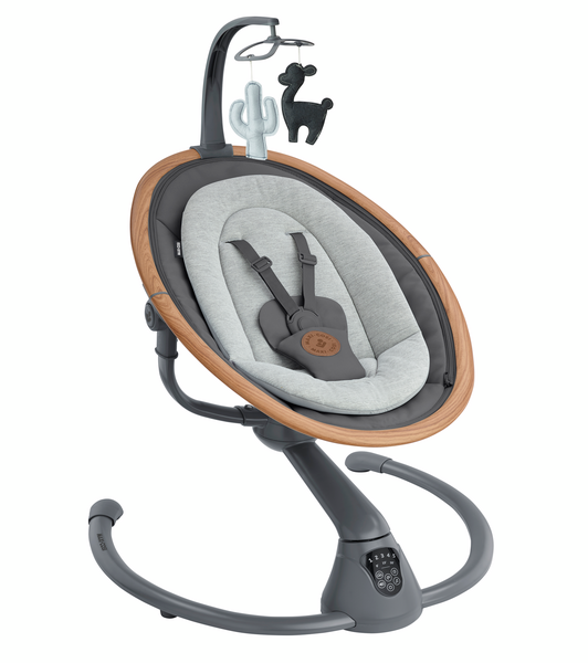 Maxi Cosi Cassia Swing, Iora Co Sleeper and Minla High Chair Bundle-Co Sleeper and Rockers-Maxi Cosi-Essential Graphite-www.hellomom.co.za