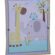 Snuggletime 3 Piece Quilt Set-Quilt Set-Snuggletime-Elephant Owl and Giraffe-www.hellomom.co.za