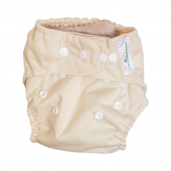 Mother Nature Part Time Pack: All in Three Bamboo or Cotton Nappy-Nappies-Mother Nature-2 Mint 2 Vanilla 2 Red 2 Dark Blue-Bamboo Insert-www.hellomom.co.za