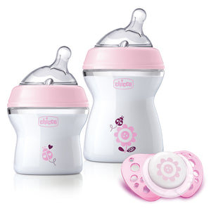 Chicco Natural Feeling Feeding Set-Bottles-Cybex-Pink-www.hellomom.co.za