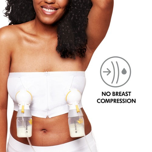 Medela Hands Free Pumping Bustier-Breast Pump Bustier-Medela-Small-White-www.hellomom.co.za