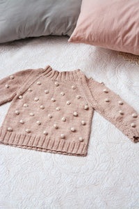 Bobble Jumper for Kids in Eco Cotton by Blankets From Africa-clothing-Blankets From Africa-6 to 12 months-Mist and Cobblestone-www.hellomom.co.za